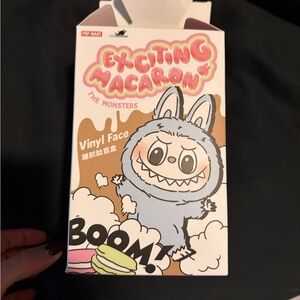 Pop Mart Exciting Macaron The Monsters Vinyl Face Box - Pastel Pink & Tan